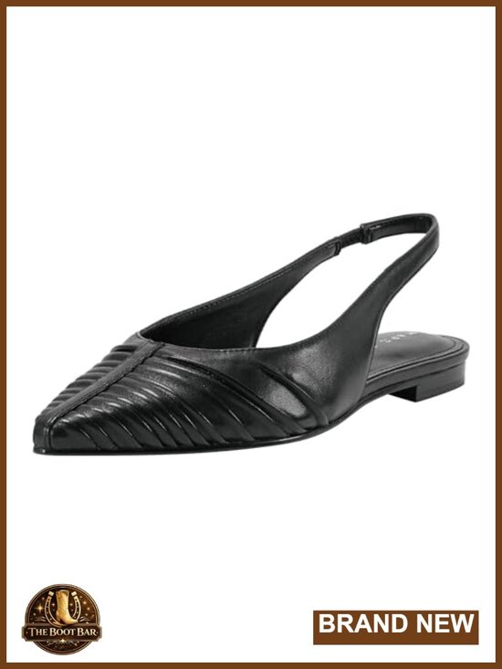 Shoes - Marc Fisher LTD Women's Pointed Toe Slingback Ballet Flats Leather